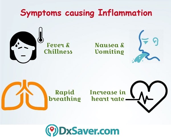 Know more about the symptoms that cause inflammation.