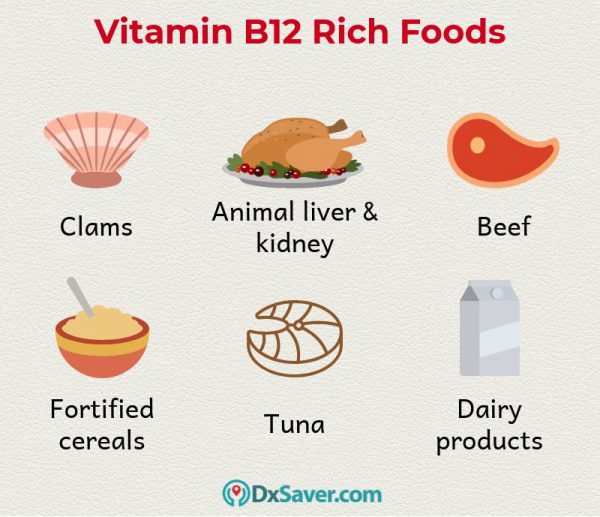 Know more about the foods that contain vitamin B12.