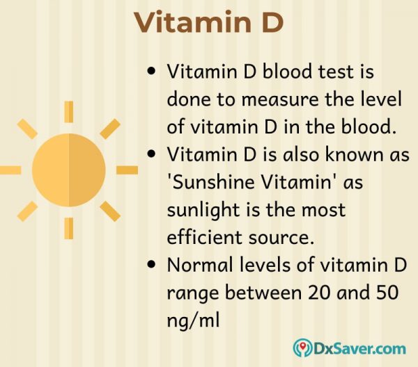 Know more about the vitamin D blood test and the normal range of vitamin D in the blood.
