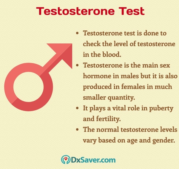 Testosterone Test: Price, Normal Range and Results - Drlogy