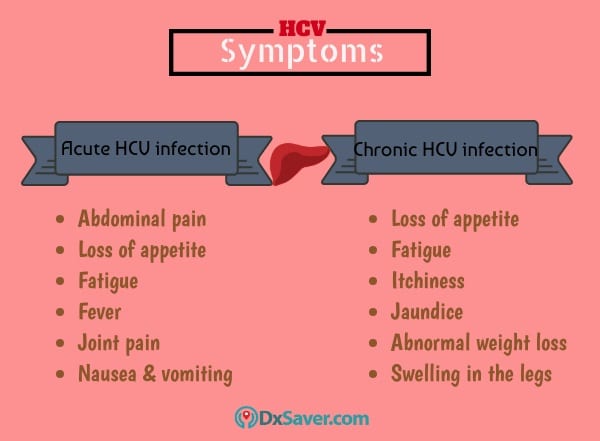 Know more about the symptoms of acute and chronic HCV infection.