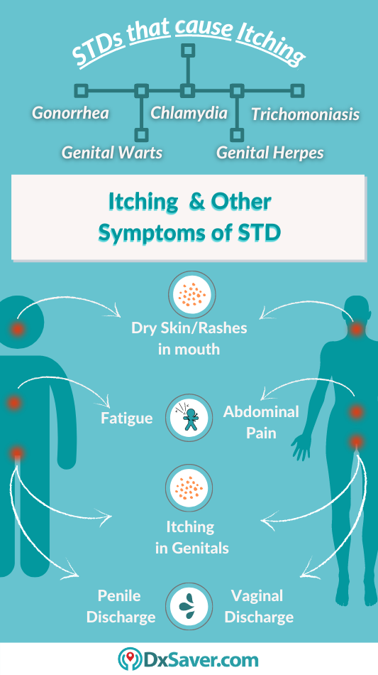 STIs and STDs that cause itching in men and women.