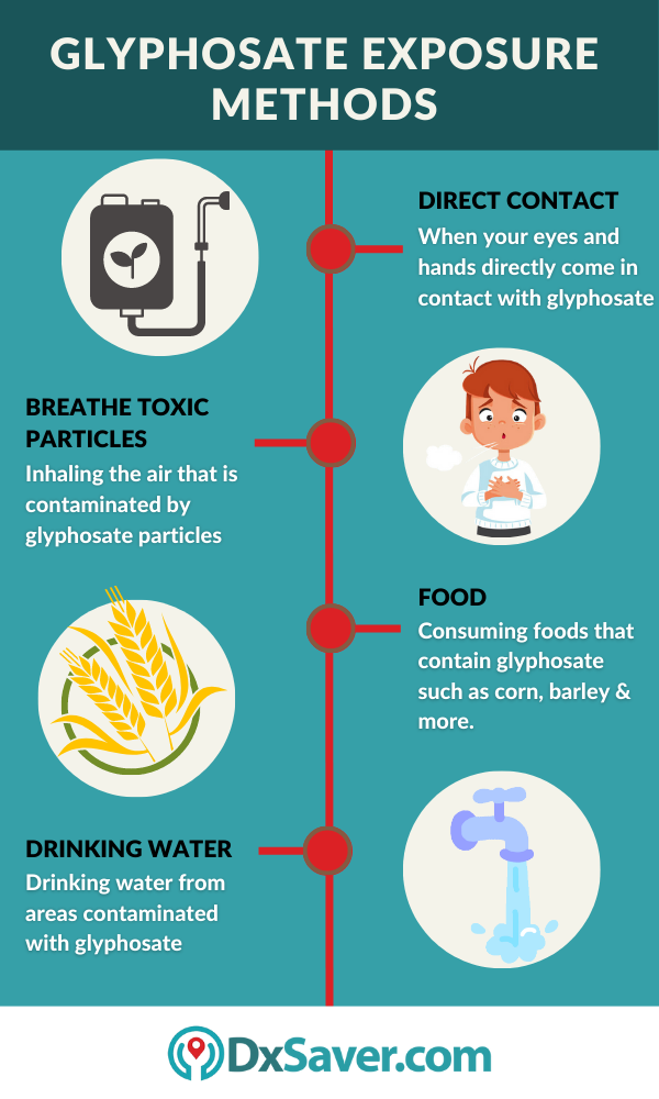 Glyphosate exposure steps